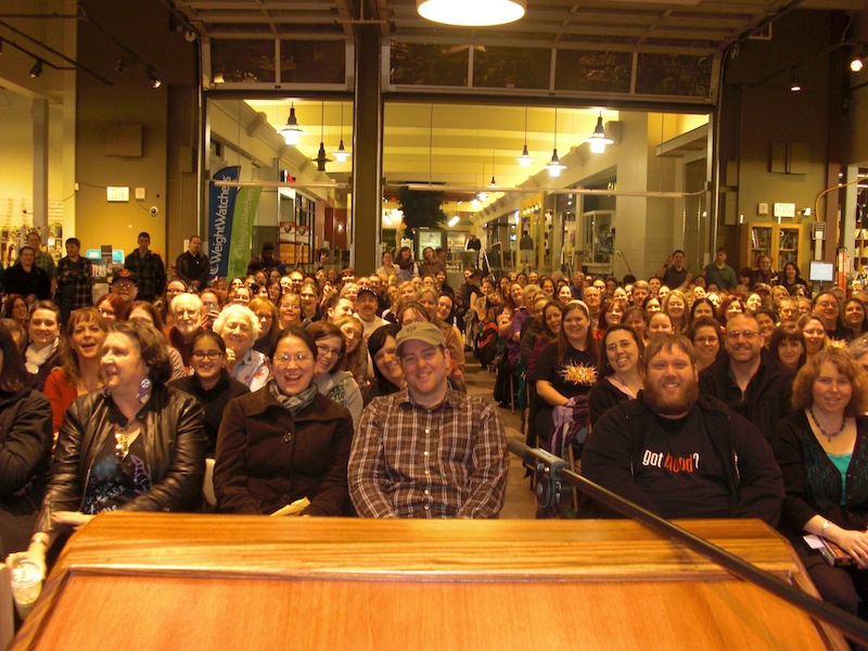 Powel's crowd